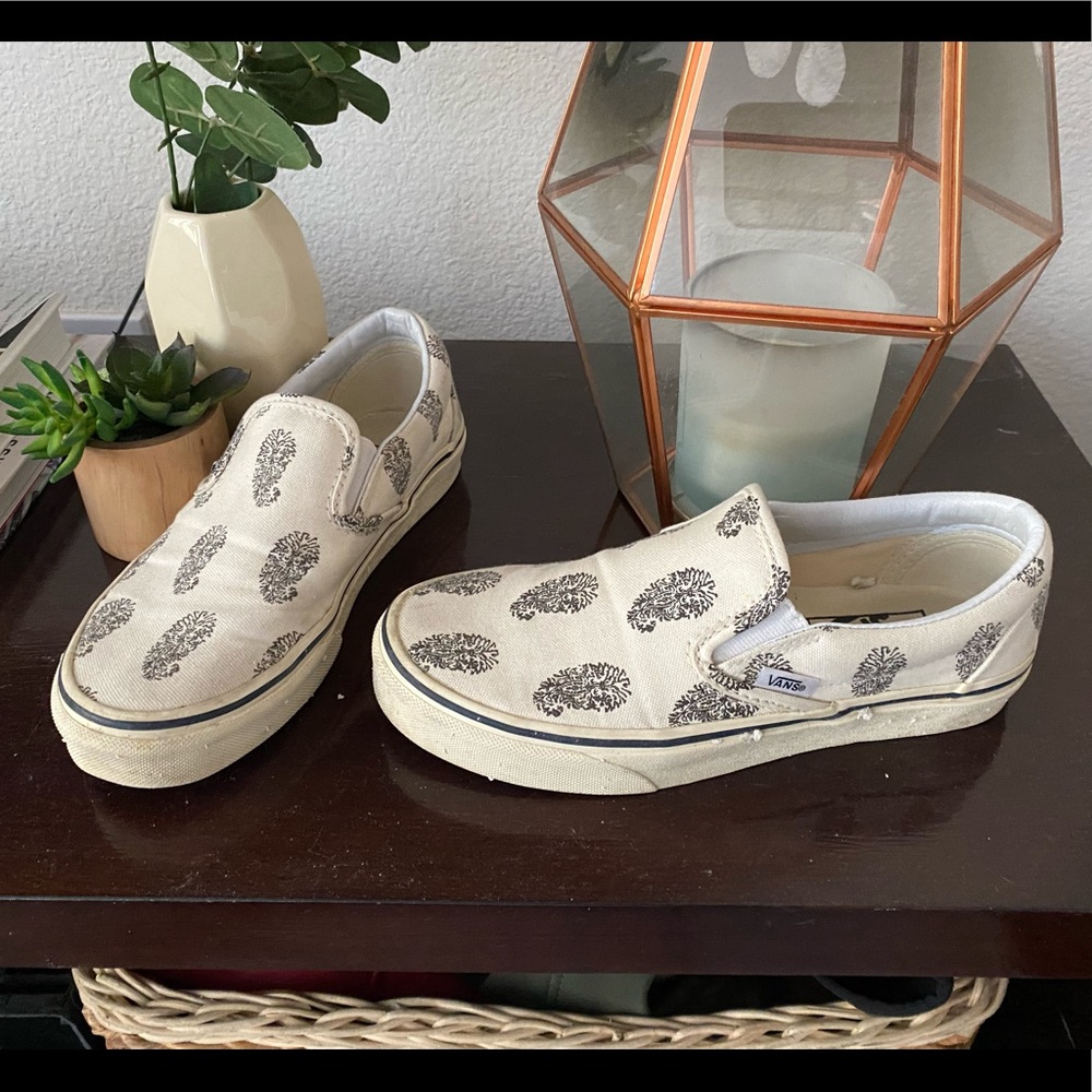 Madewell x Vans Paisley Slip-ons